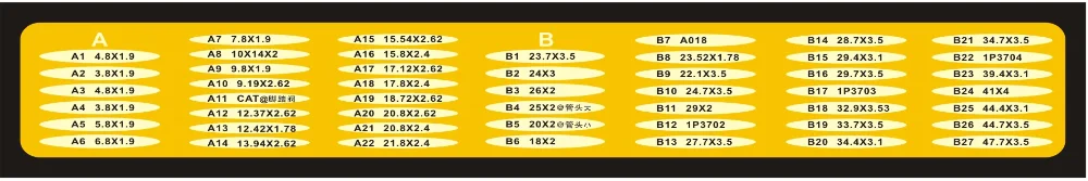 Handle O-ring kit for CATERPILLAR CAT 751pcs NBR 90 Nitrile 90 Durometer Rubber O Ring Kit Excavator O-RING BOX ASSORTMENT