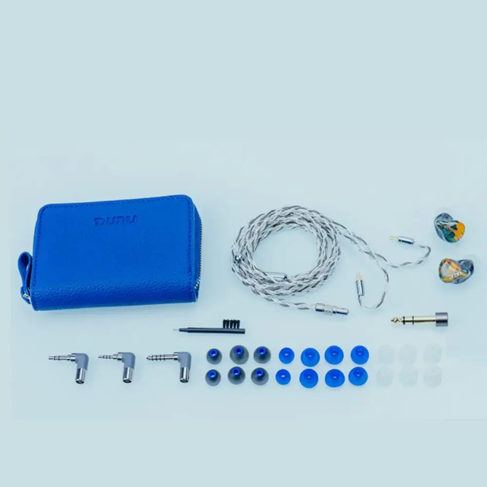 DUNU-controlador SA6 6BA Knowles & Sonion, placa frontal de madera, Monitor de música HiFi, auriculares internos, dos modos de sintonización, Cable de 8 núcleos