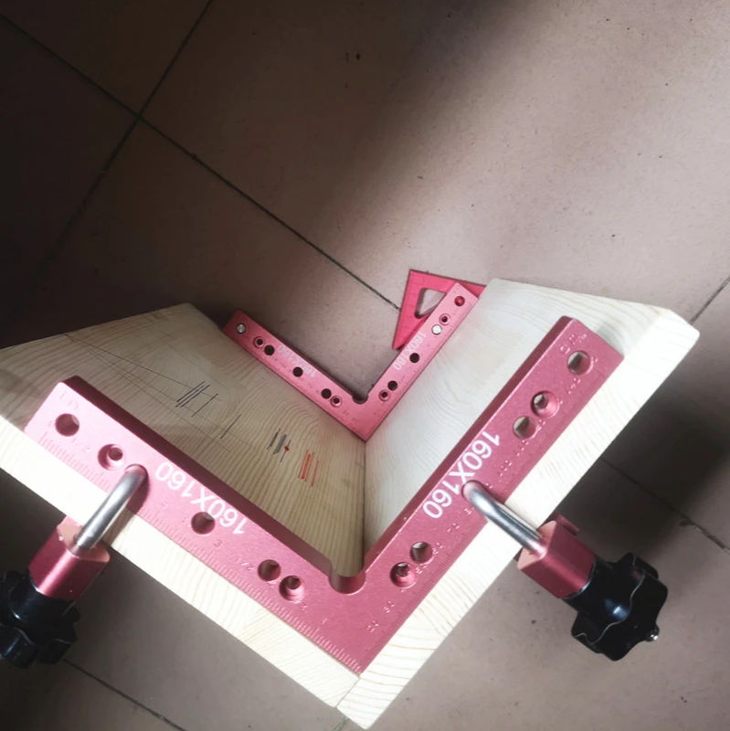 Positioning Panel Clip 90 Degree Positioning Squares Woodworking Adjustable Corner Clamping Ruler L-Shaped Auxiliary Fixture