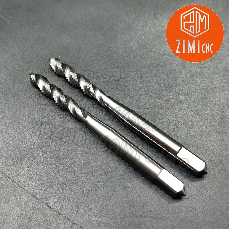 Pemotongan Benang M5 * 0.8Mm Spiral Tekan untuk Mesin Aluminium Menekan Diameter 5Mm Alat Tangan Threading Alat Sekrup ketuk Bor