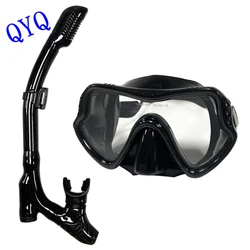 QYQ Diving mask Professional Snorkel Diving Mask and Snorkels Goggles Glasses Diving Swimming Easy Breath Tube Set Snorkel Mask