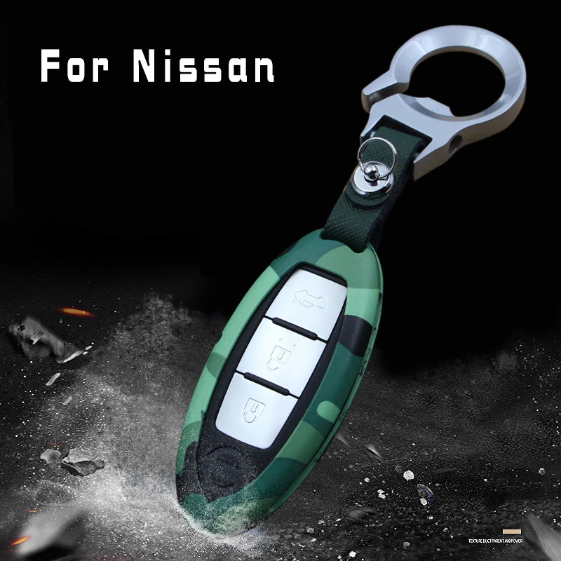 Color focus Galvanized Alloy Car Key Cover Case For Nissan Qashqai  J11 X-Trail t31 t32 kicks Tiida Pathfinder Juke For Infiniti