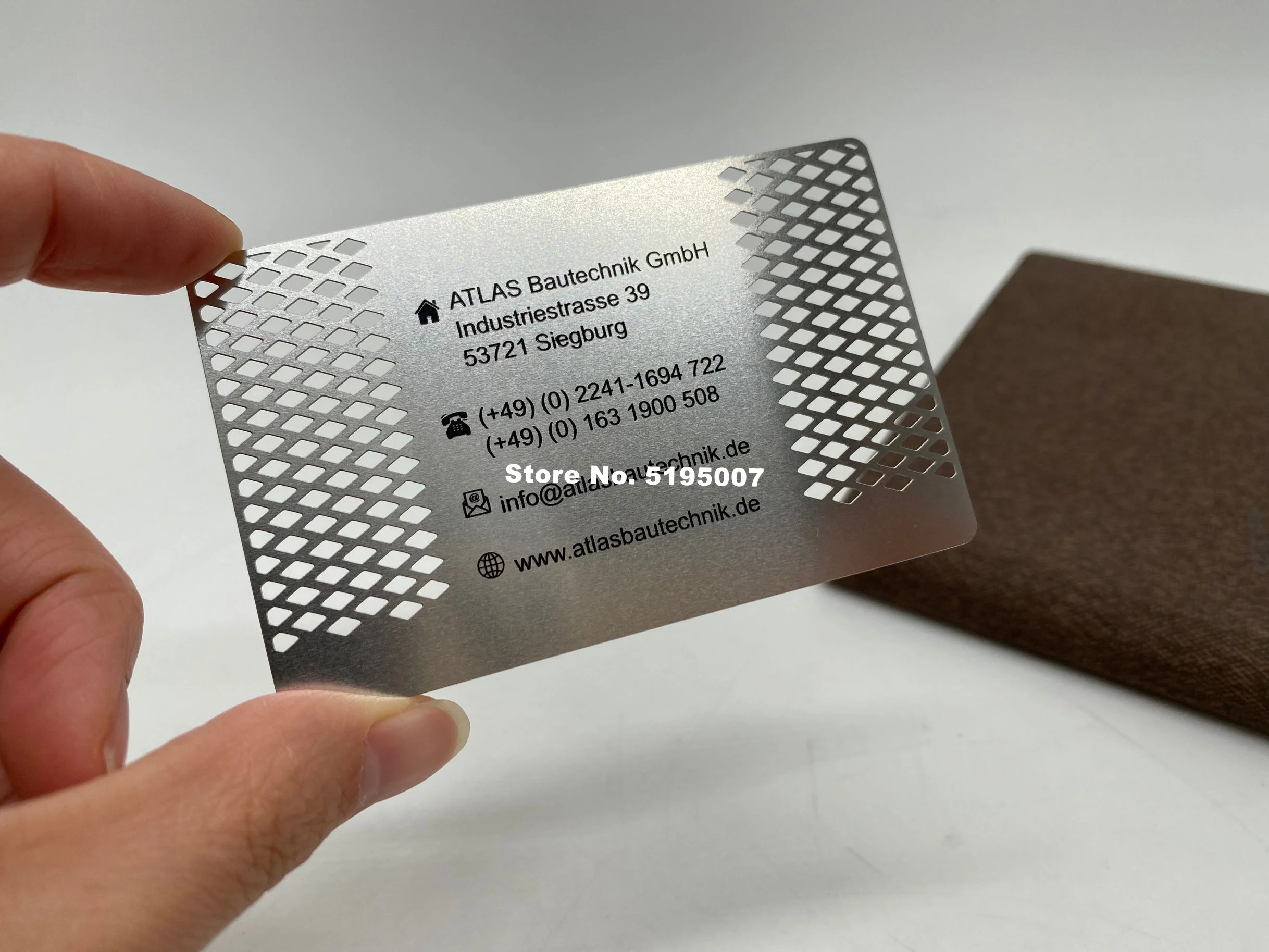 

Custom Electroplated Laser Cut Metal Business Card