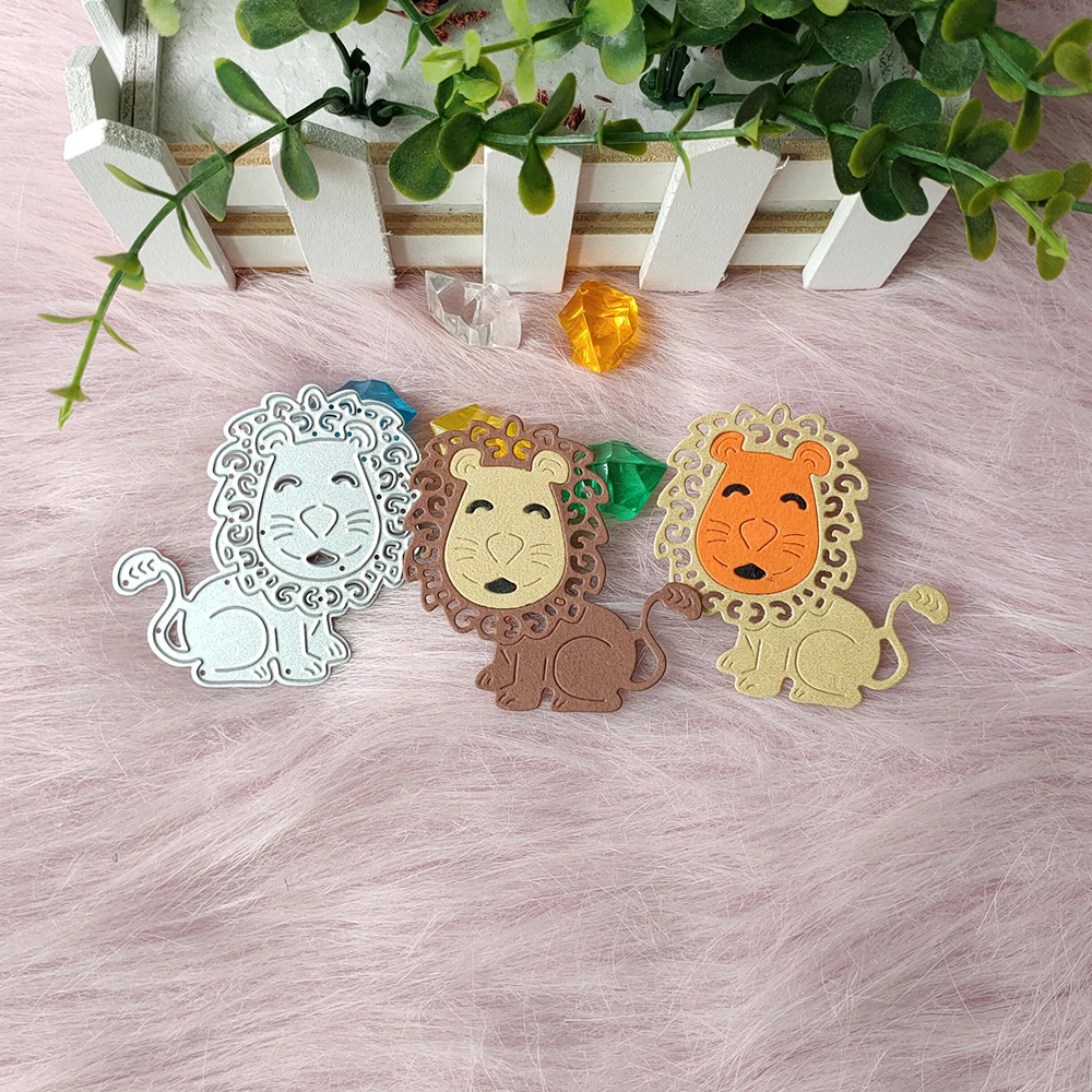 

New Animal Lion Metal Cutting Dies Decorative DIY Scrapbooking Steel Craft Die Cut Embossing Paper Cards Stencils