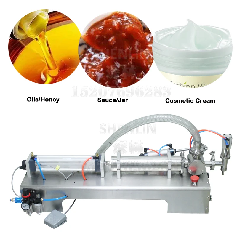 Piston filling machine automatic drawing liqiud water filler automatic bottle filling machine bottle equipment SHENLIN MACHINE