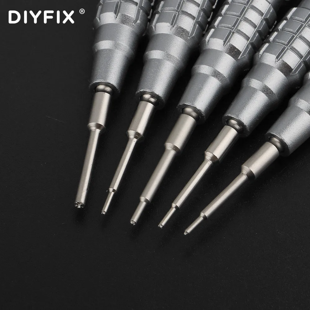DIYFIX 5 في 1 الدقة مفك مجموعة آيفون 12 سلسلة ثلاثية الأبعاد رأس دفعة الهاتف إصلاح الكمبيوتر التفكيك الترباس مفك