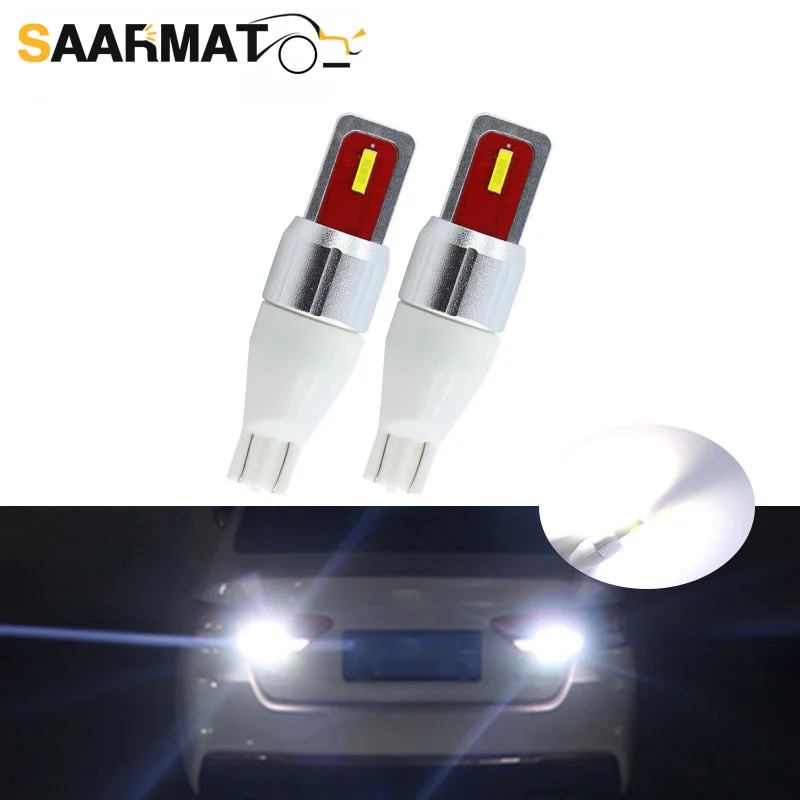 2Pcs T15 W16W 921 6SMD LED Car Reverse Light Back up Lamp For Nissan Juke 2011-2015 Mitsubishi asx Lance Skoda Superb