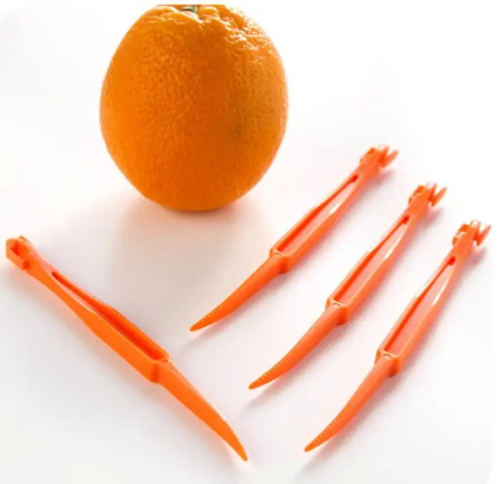 200pc/pack hot sale creative long section orange peeler peel orange juice compact and practical helper