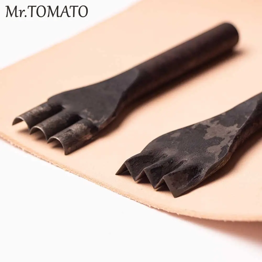 1pcs leather Flower Steel Punches DIY Leather Punching Tools Handwork Leather Tools Household Tools Set leather  Zigzag Wave