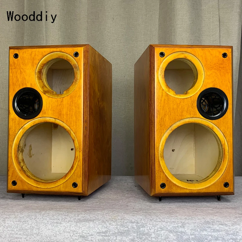 Wooddiy Hifi 6.5 Inch Two-way Bookshell One Pair Speaker Box Bass Reflex Forward-oriented Empty Cabinet