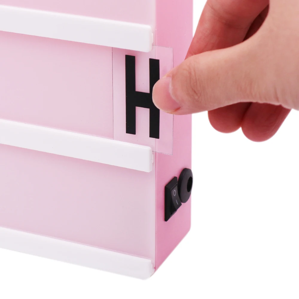 LED Combination Light Box USB/Battery Powered Night Light Desk Lamp A4 A6 DC 5V DIY Letters Symbol Cards Decor Message Board