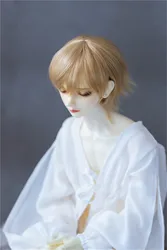 BJD/SD Doll Wig Toys 1/3 1/4 1/6 Girls Boy Golden High Temperature Silk Handsome Multi-colored Short Hair Gifts Doll Accessories