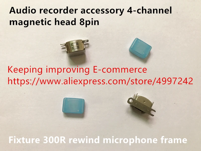Original new 100% audio recorder accessory 4-channel magnetic head 8pin fixture 300R rewind microphone frame sensor switch
