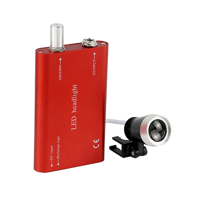 Imagem -03 - Caixa de Metal 3.5x Facilidade Médica Ângulo Ajustável Olhos Tamanho Led Farol Dental Ferramenta Ampliador Dentes Orais Nariz Médico Lupa