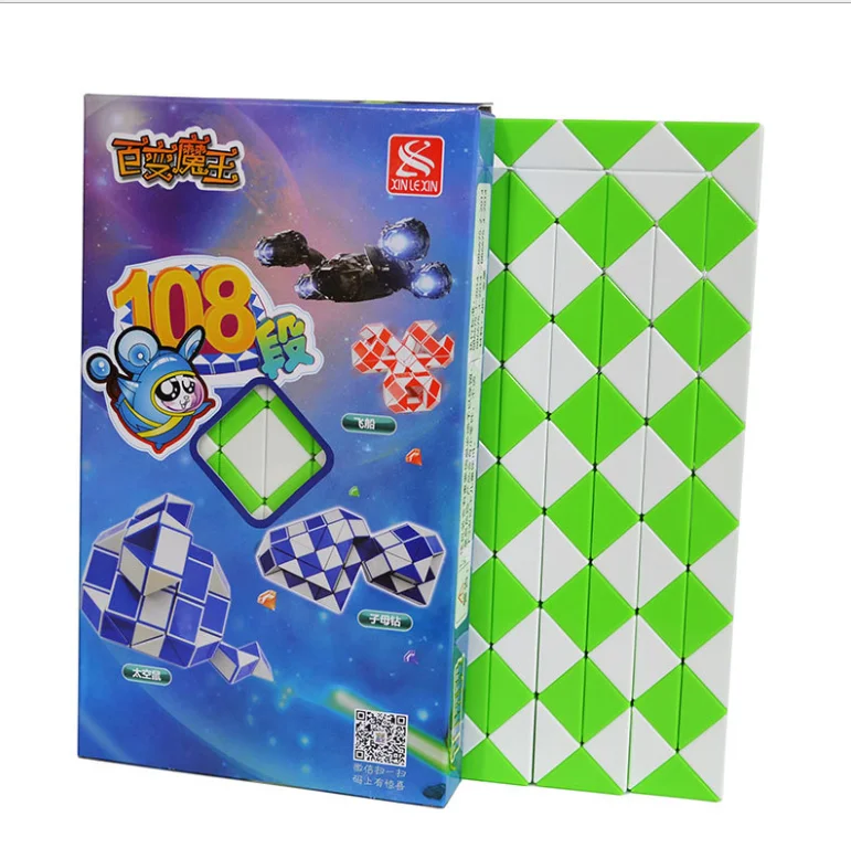 108 Magic Snake Ruler Puzzle 108 Sections Speed Antistress Cube Twist Snake Folding Educational Toy kids child Magic Ruler Cube
