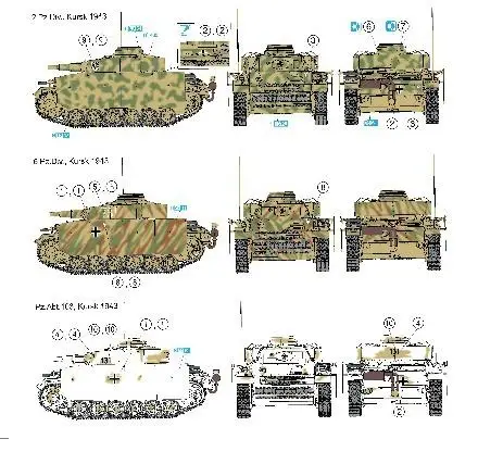 نموذج سلسلة DRAGON 6559 1/35 '19-45 'PZ.KPFW.III AUS F.N KURSK 1943 TANK MODEL