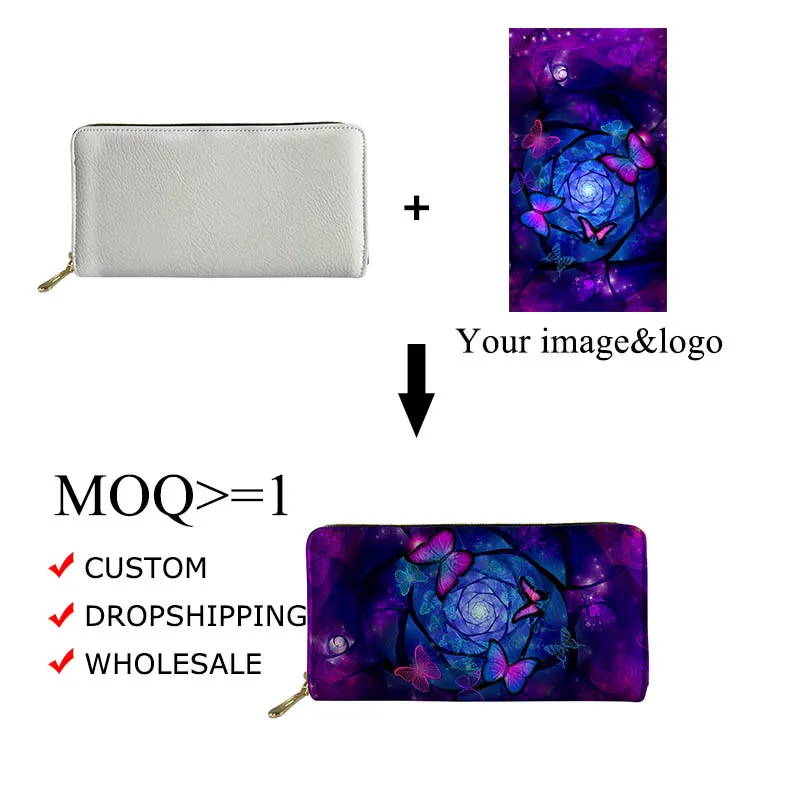 Imagem -06 - Hycool Personalizado Marca Carteiras Telefone Case Morango Impressão Queda Bolsa 2023 Longo Couro do Plutônio Zíper para Sempre Jovem Carteira