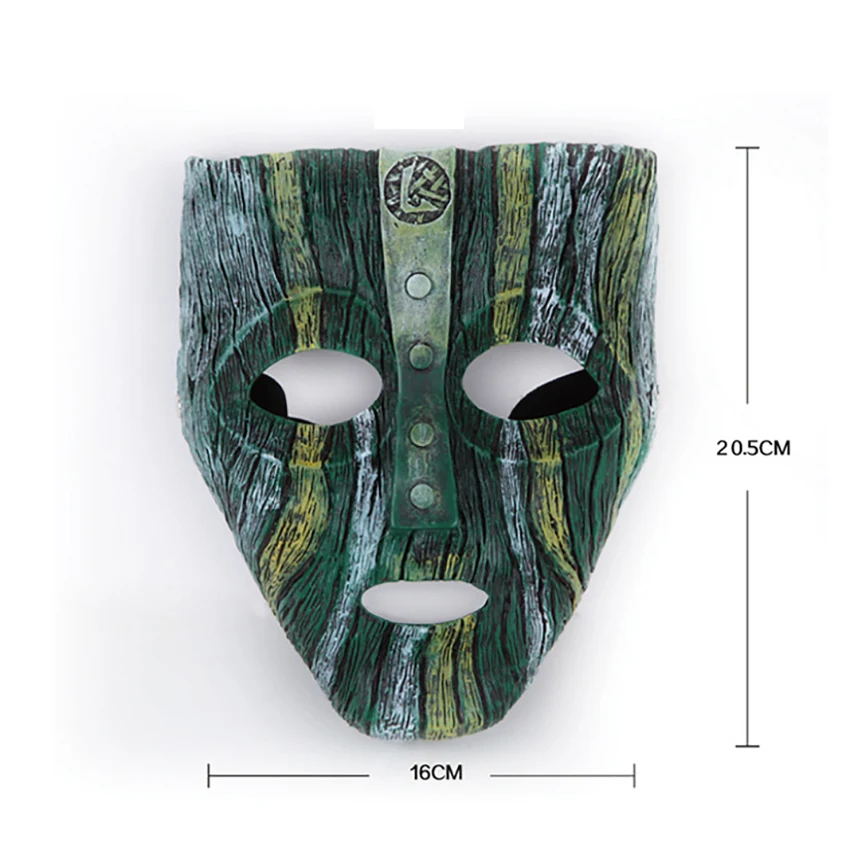 Die Maske 2 Film Charakter Jim Carrey Cosplay Requisiten Loki Der Gott Des Unfugs Alte Maske Halloween Party Kleid Bis cosplay Maske