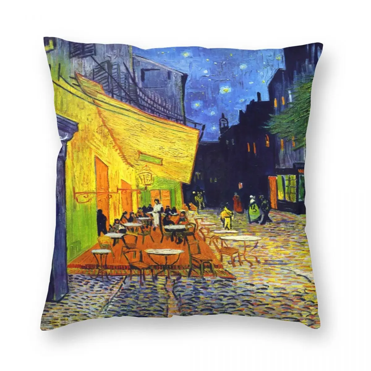 

Cafe Terrace At Night Van Gogh Pillowcase Polyester Linen Velvet Printed Zip Decor Car Cushion Cover 18"