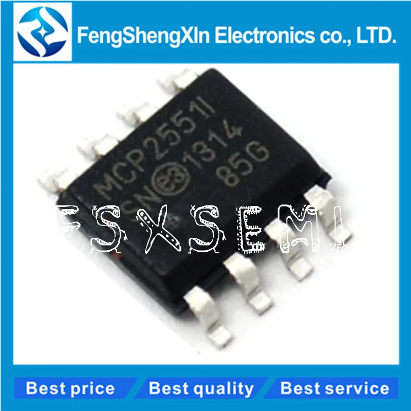 

50pcs/lot MCP2551-I/SN SOP-8 MCP2551 MCP2551I High speed CAN transceiver IC