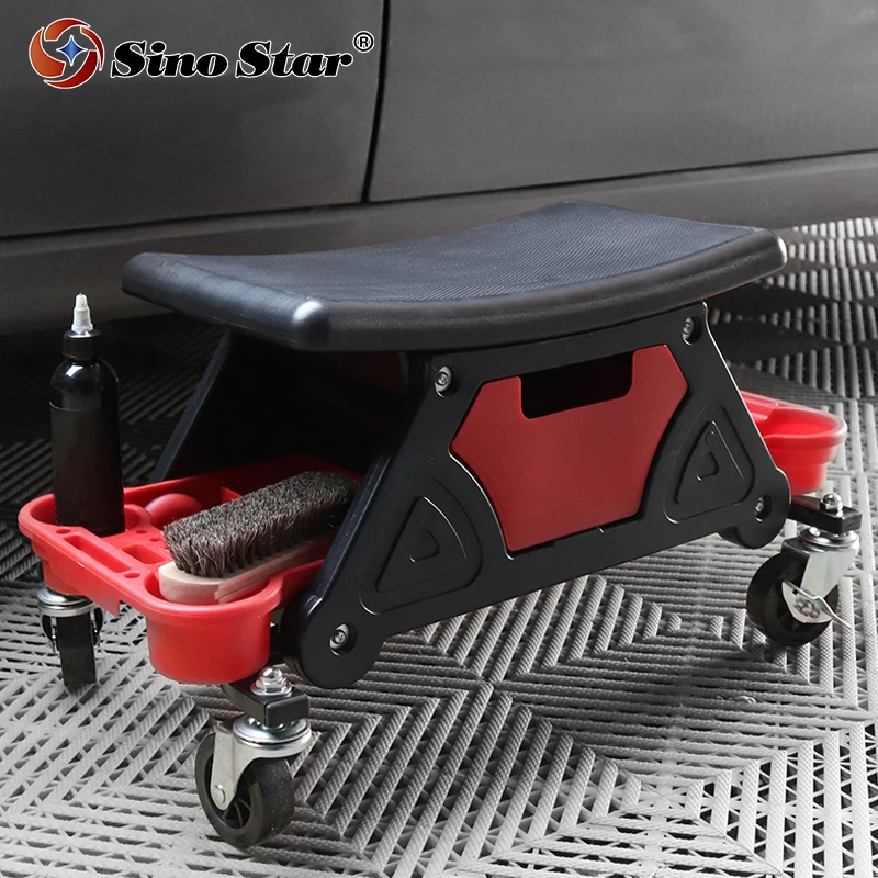 SCCD01 New Design Car Detailing Stool Chair Mobile Rolling Seat Creeper for Mechanics & Detailers