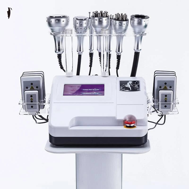 

8 in 1 40K Ultrasonic Vacuum Cavitation Machine 8 Pads 650nm Laser Slimming factory slimming machine Ultra cavitation radio