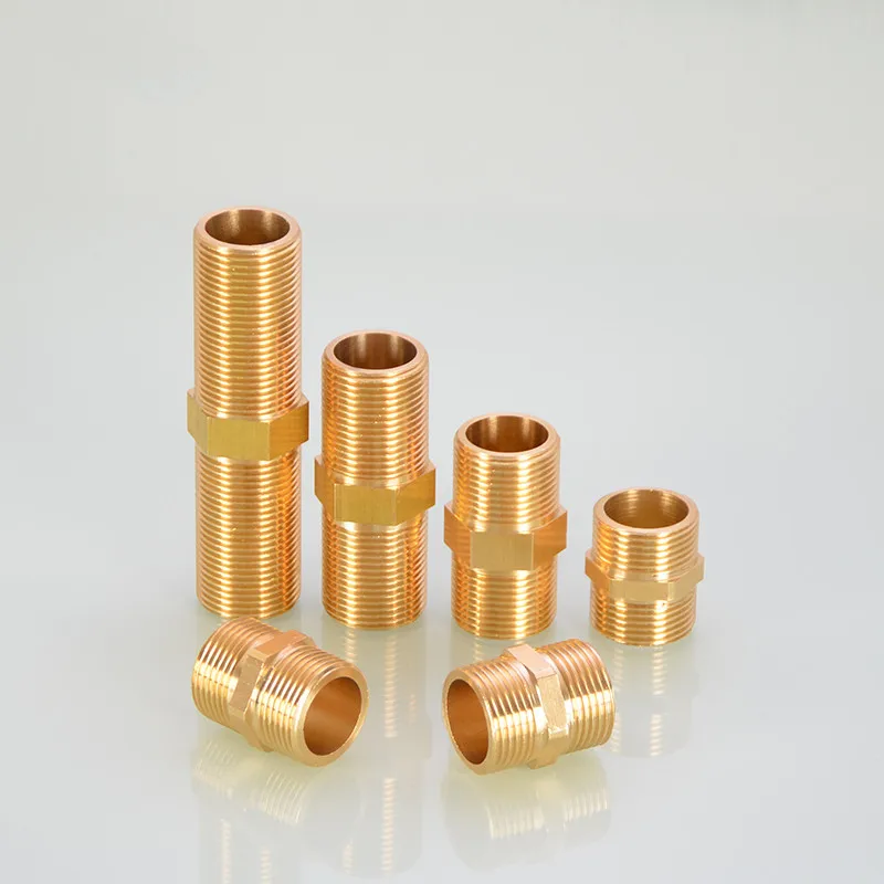 Copper Equal Diameter Double Outer External Thread  1/2\