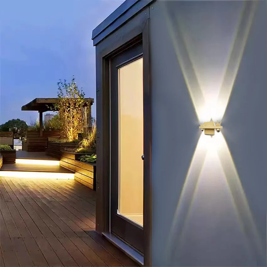 

Modern hotel decoration courtyard wall lamp led golden black bedside lamp corridor staircase walkway lighting