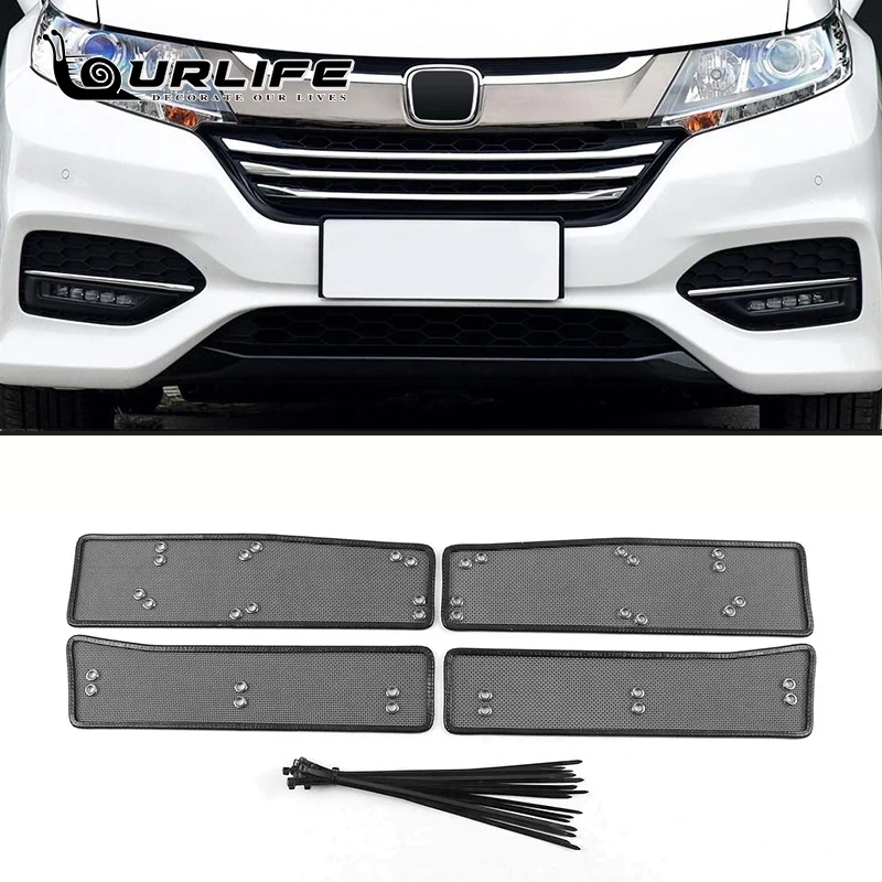 

Автомобильные аксессуары, стальная передняя решетка для Honda Odyssey 2015, 2016, 2017, 2018, защита от насекомых, пыли, мусора