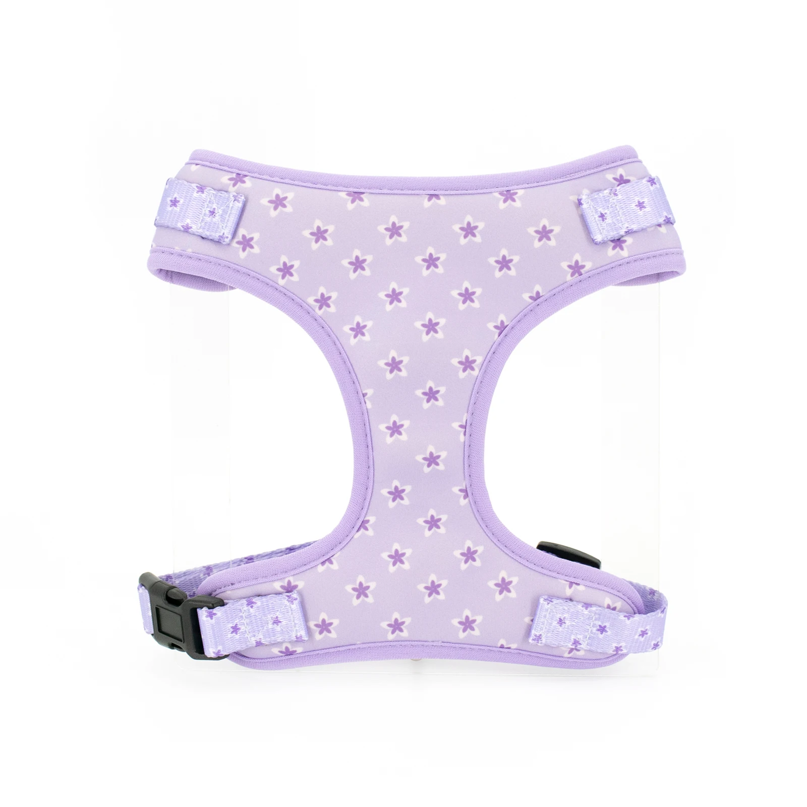 COLLARLOGO Dog Harness oft Mesh Padded Pet Puppy Vest Dog Harness PURPLE FLOWER DESIGN No Pull for Small Medium Large Dogs