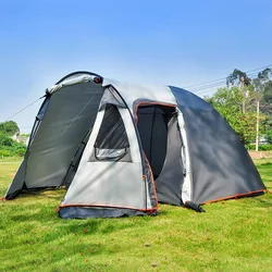 WolFAce 3-4 Person Large Camping Separate Dual Layer Family Party Travel 4Season 1Room 1Hall Outdoor Sunscreen Waterproof Tent