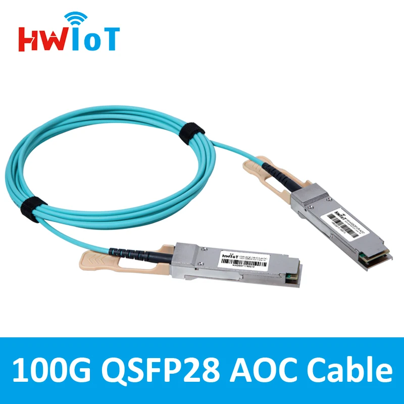 100G QSFP28 to QSFP28 Active Optical Cable Assembly AOC 1m 2m 3m 5m 7m 10m Compatible Cisco Huawei Arisata Junipe Etc