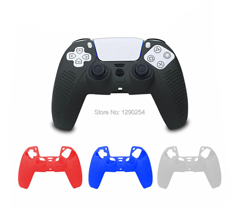 5 шт. для PS5, силиконовый чехол, защитный чехол для джойстика, ручки для большого пальца, противоскользящие ручки для контроллера PlayStation 5, Dualsense