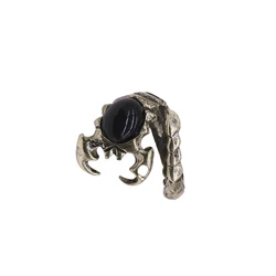 1pc Rhinestone Scorpion Men's Women's Fashion New Opening Adjustable Ring Jewelry Ring Birthday Gift Wholesale