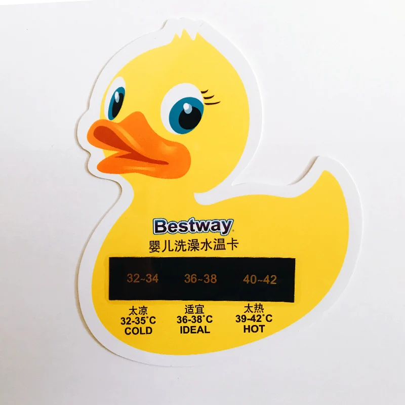 Cute Duck Pattern Babty Safety Care Bath Water Thermometer ABS Swim Pool  Temperature  Lcd Digital