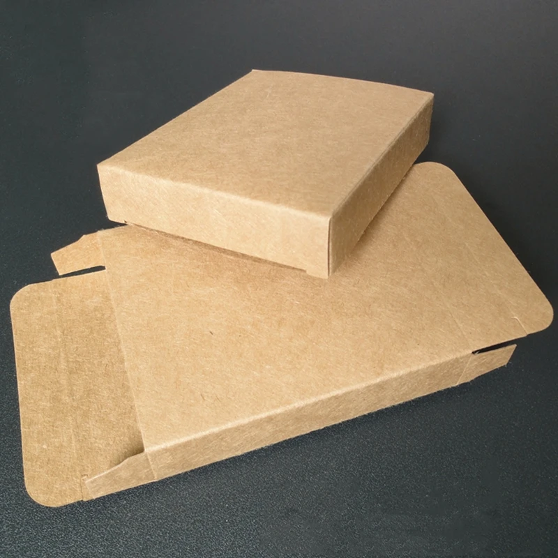 50Pcs Kraft Paper Blank Paper Gift box Stationery Packaging Box Cosmetics Package Box Gift Boxes For Postcard Envelope Photo