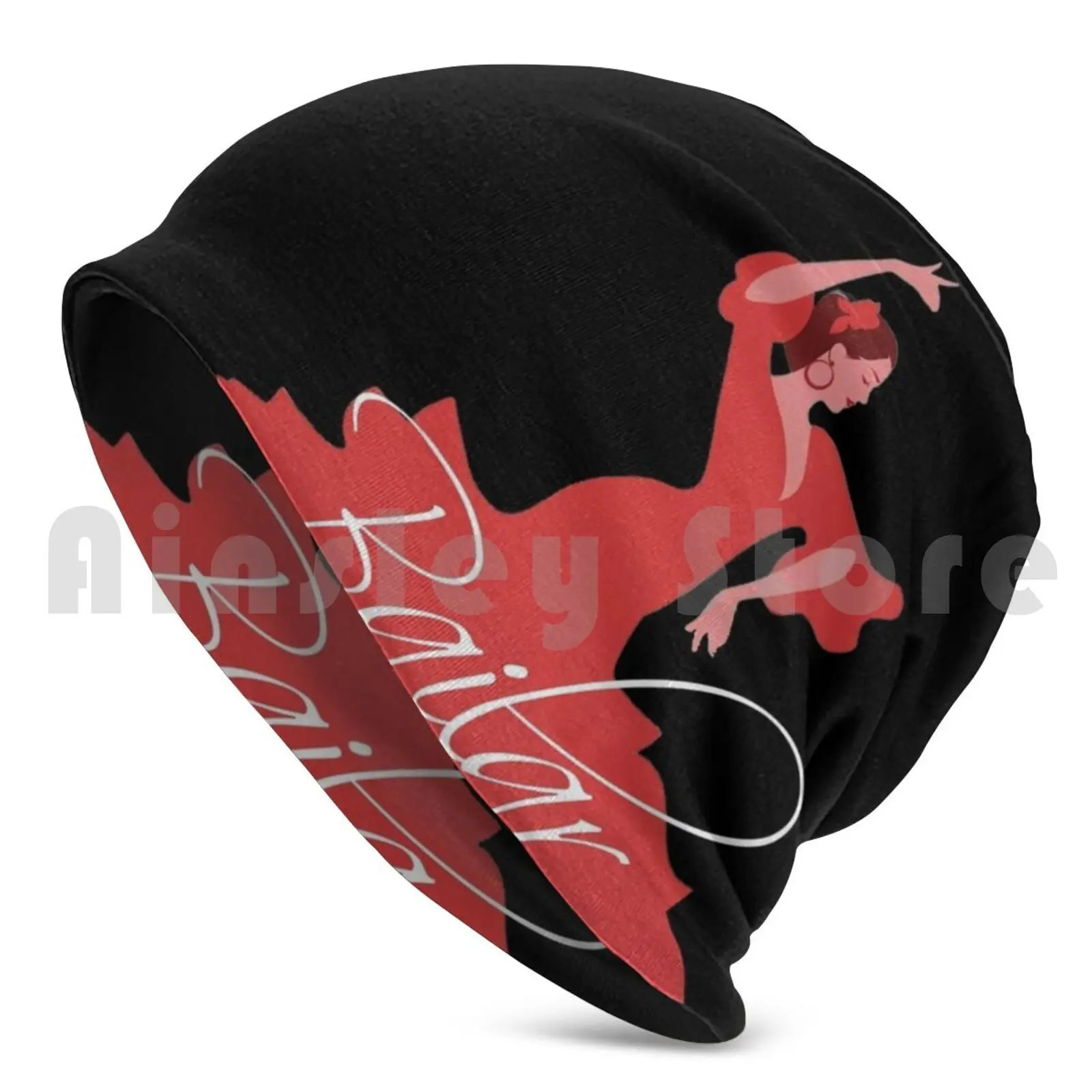 Bailar Beanies Knit Hat 2723 Beanies Print Flamenco Spain Spanish Andalusia Festival Sevilla Seville Dance Dancer