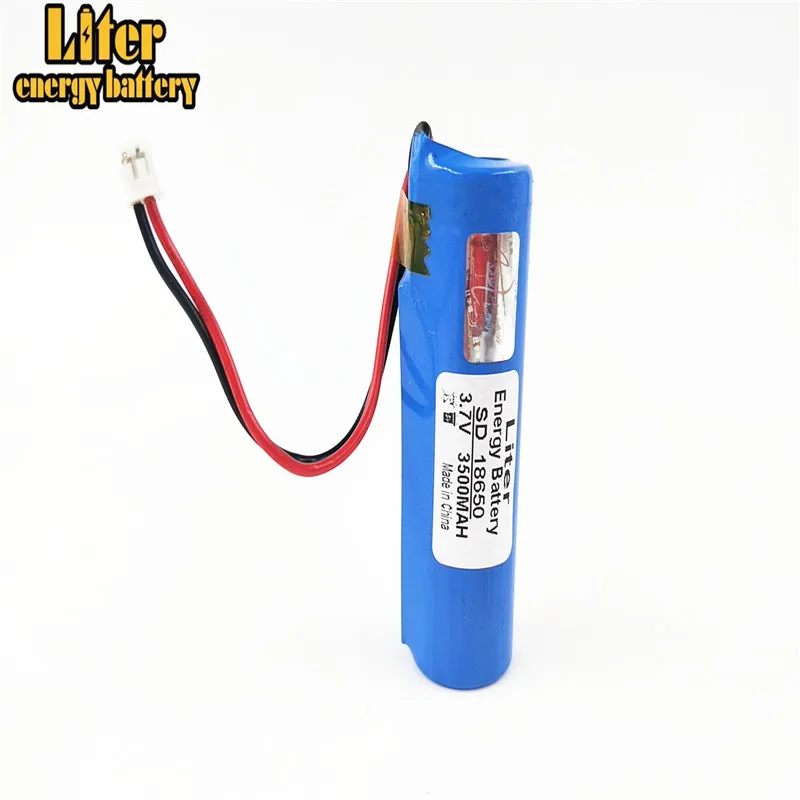 Alta qualidade xh2.0/2p conector 3.7v 3500mah 18650 bateria li-ion recarregável com pwb protegido