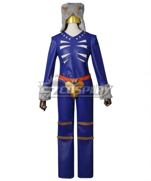 Stone Ocean Weather Report Blue Uniform Halloween Suit For Men Women Outfit Party Adult Outfit Cosplay Costume E001