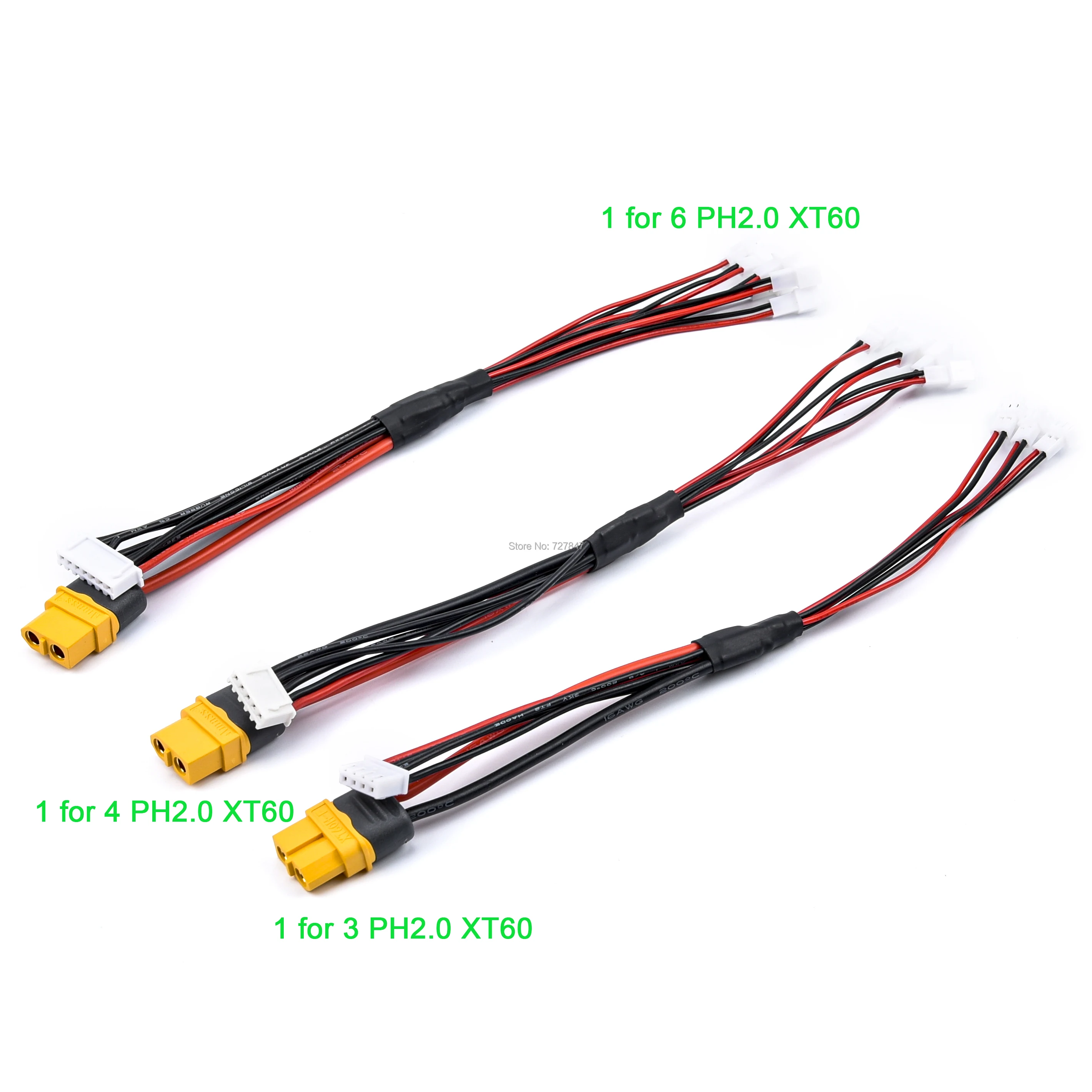 1S Lipo Battery PH2.0 51005 Power Charging Cable Wire Power / XT60 Plug for Gaoneng BetaFPV RC FPV Drone ISDT Q6 IMAX B6 Charger