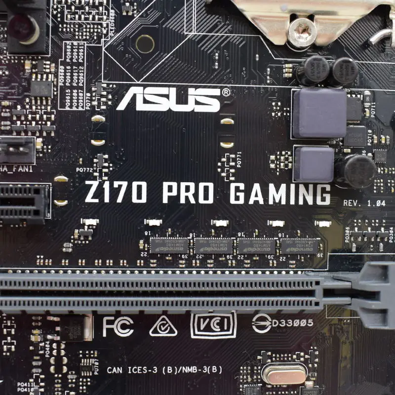 Imagem -05 - Placa-mãe Gaming Asus-z170 Pro Lga 1151 Intel Z170 Suporta Cpu Core I56500 I77700 6300 6100 Ddr4 64g Pci-e 3.0 M.2 Atx