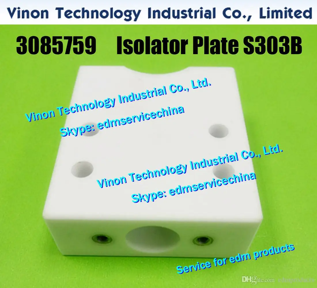 

3085759 edm Isolator Plate S303B 57.5x50x20 Distance 26mm Upper for AQ327,AQ537 Guide Unit 97 for Compact Cylinder