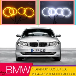 Switchback Cotton Light LED Angel Eye Dual Color For BMW 1 Series E81 E82 E87 E88 2004-2012 XENON HEADLIGHT