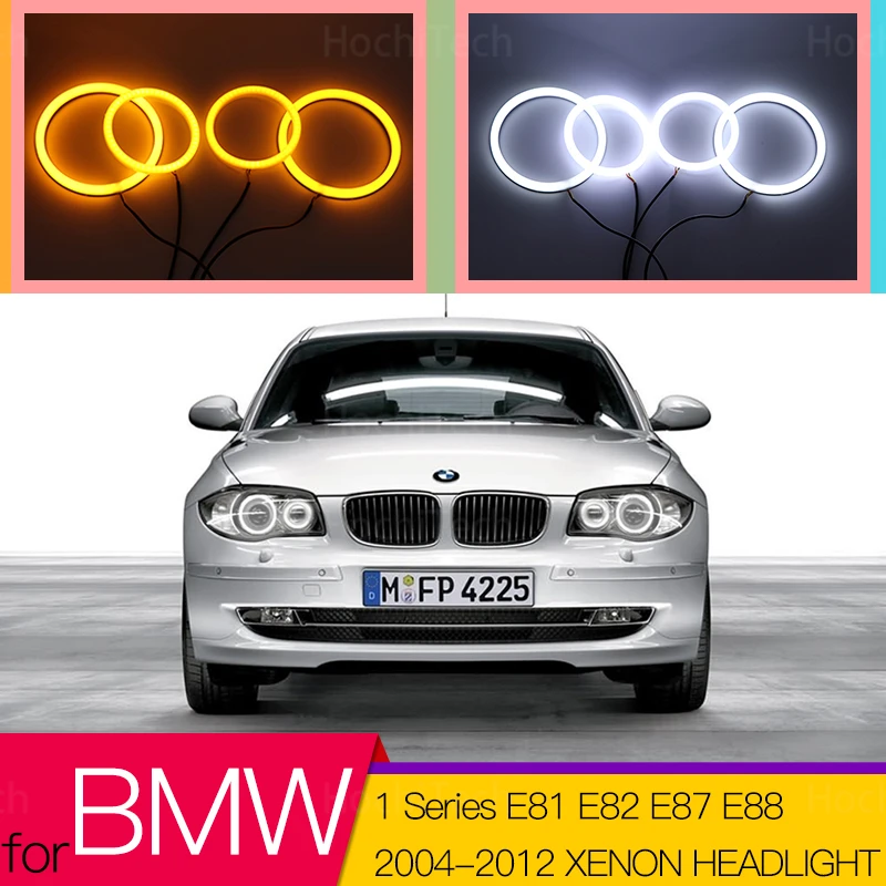 Switchback Cotton Light LED Angel Eye Dual Color For BMW 1 Series E81 E82 E87 E88 2004-2012 XENON HEADLIGHT