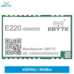 LLCC68 LoRa Wireless Module 433/470MHz E220-400M30S 30dBm Long Range 10km IPEX/Stamp Hole Antenna SMD SPI Wireless Module