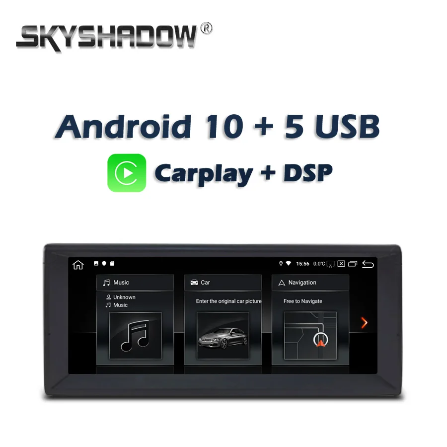 

10,25 "Carplay DSP PX6 IPS Android 10 4G + 64G GPS-карта Автомобильный DVD-плеер RDS радио Wi-Fi Bluetooth для BMW E39 X5 E53 M5 Range Rover