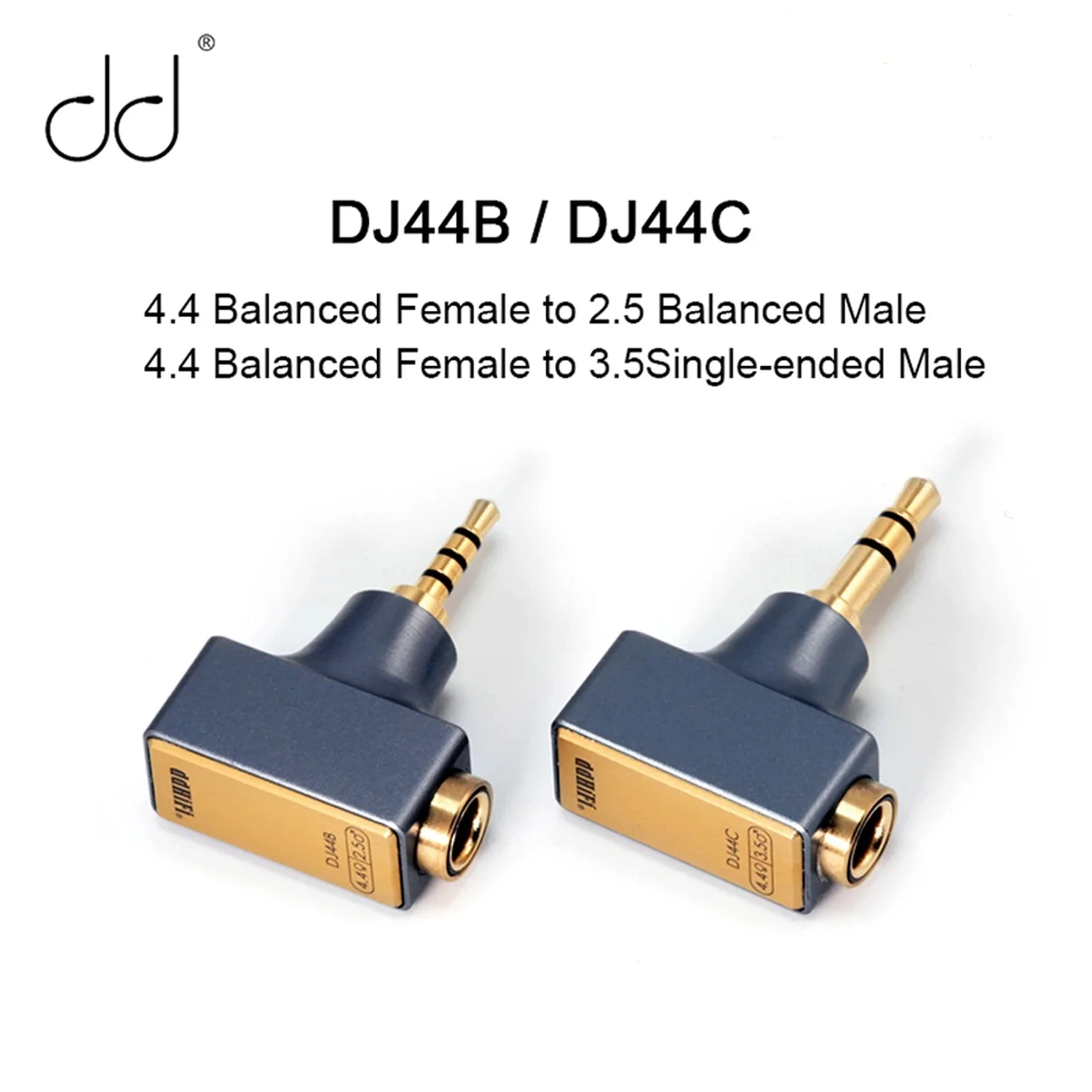 

DD HiFi DJ44B/DJ44C Mark II 4.4mm Female to 2.5/3.5 Male Headphone Adapter With Gold-Plated Copper Socket