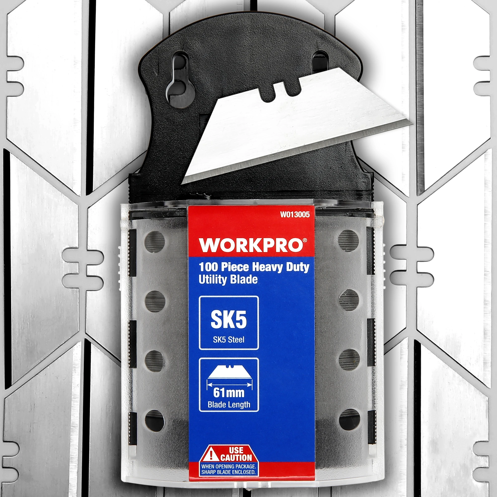 Workpro-Cuchillas resistentes, accesorio original de acero para cuchillo SK5, 100 piezas/lote