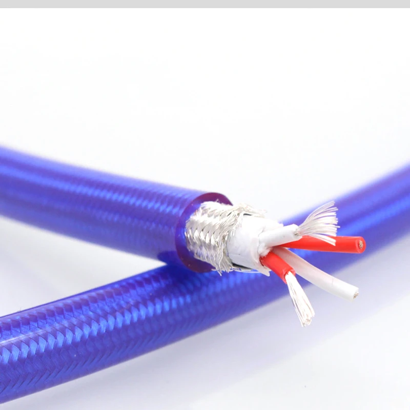Hifi A10 High Quality Silver Plated Interconnect Audio Cable Bulk Cable Hifi DIY Interconnect Cable Wire Audiophile