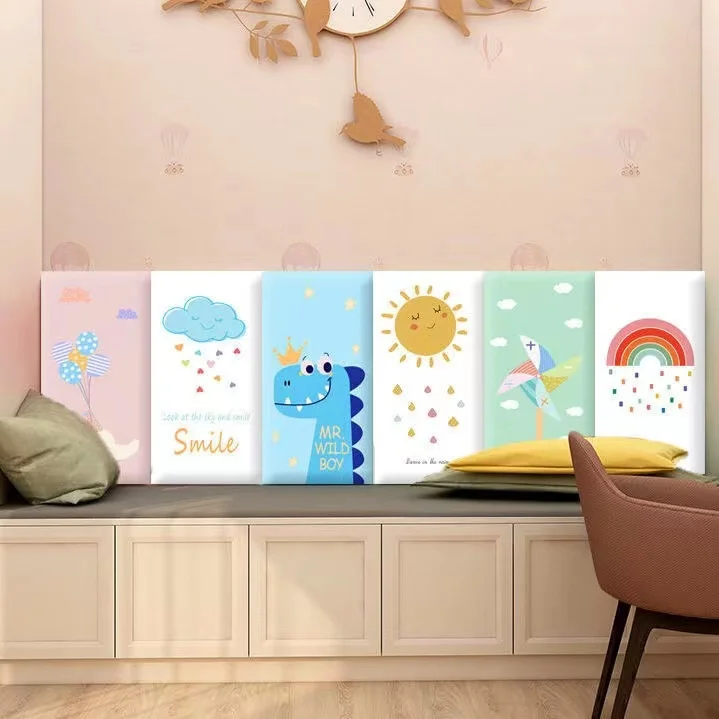 

Anti-collision Bed Headboards Wall Stickers Boy Girl Child Bedroom Home Decor Self-adhesive Tatami Headboard 3d Sticker Cabecero